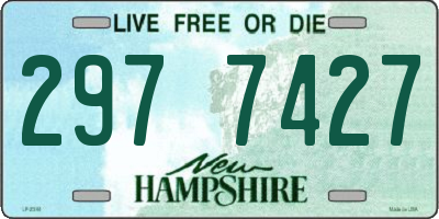 NH license plate 2977427