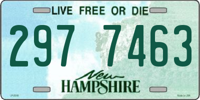 NH license plate 2977463