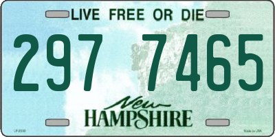 NH license plate 2977465