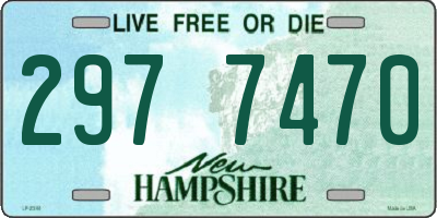 NH license plate 2977470
