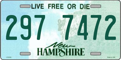 NH license plate 2977472