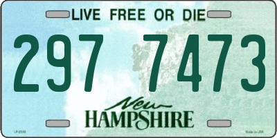 NH license plate 2977473