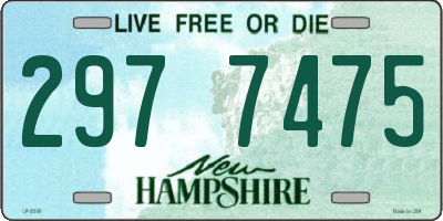 NH license plate 2977475