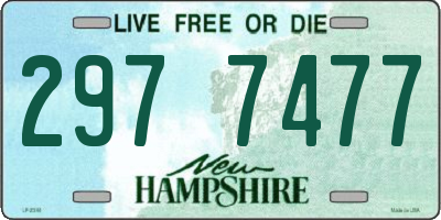 NH license plate 2977477
