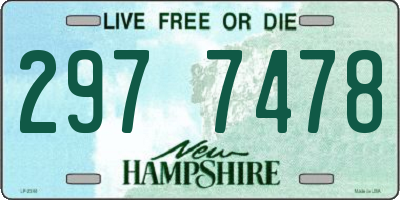 NH license plate 2977478