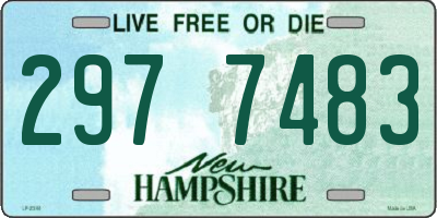 NH license plate 2977483