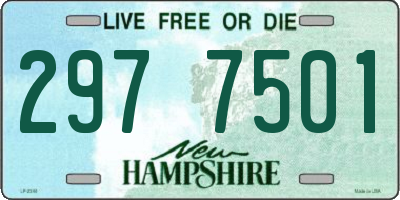 NH license plate 2977501
