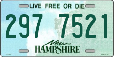 NH license plate 2977521