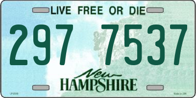 NH license plate 2977537