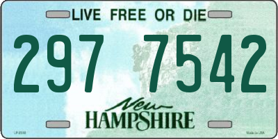 NH license plate 2977542