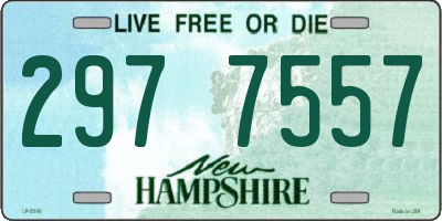 NH license plate 2977557