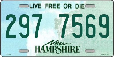 NH license plate 2977569