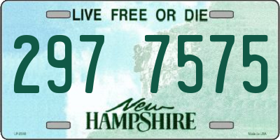 NH license plate 2977575