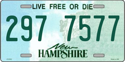 NH license plate 2977577