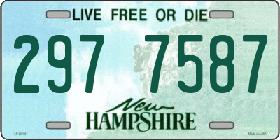 NH license plate 2977587