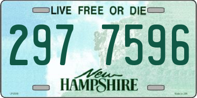 NH license plate 2977596