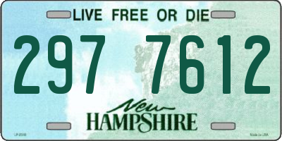 NH license plate 2977612