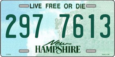 NH license plate 2977613