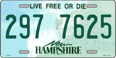 NH license plate 2977625