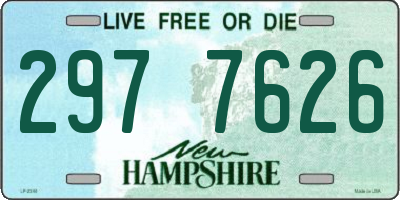 NH license plate 2977626