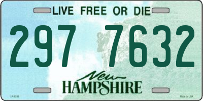 NH license plate 2977632