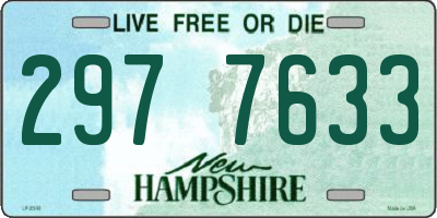 NH license plate 2977633