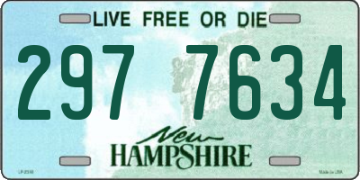 NH license plate 2977634