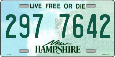 NH license plate 2977642