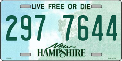 NH license plate 2977644