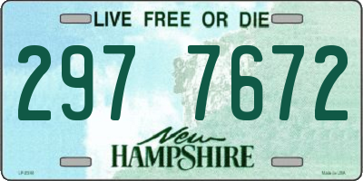 NH license plate 2977672