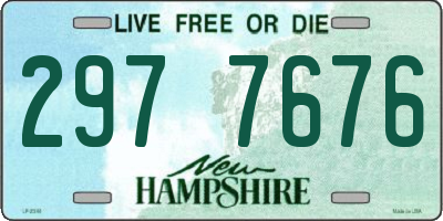 NH license plate 2977676