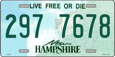 NH license plate 2977678