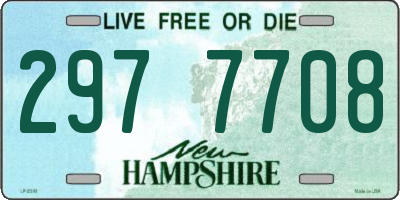 NH license plate 2977708