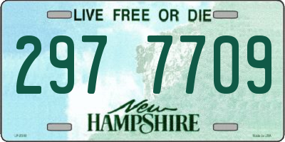 NH license plate 2977709