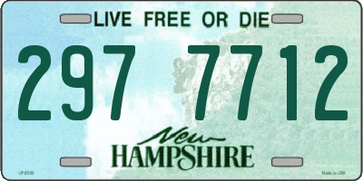 NH license plate 2977712