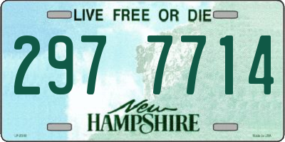 NH license plate 2977714