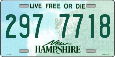 NH license plate 2977718
