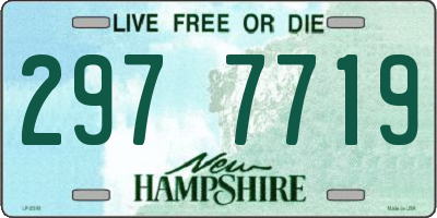 NH license plate 2977719