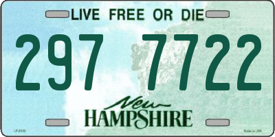 NH license plate 2977722