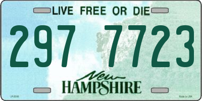 NH license plate 2977723