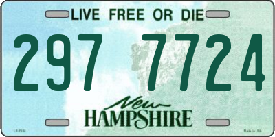 NH license plate 2977724