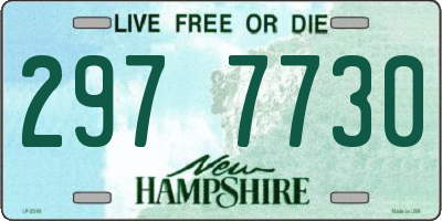 NH license plate 2977730