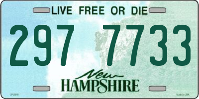 NH license plate 2977733