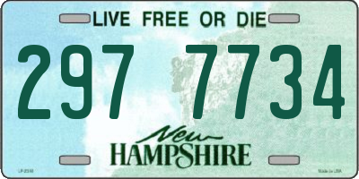NH license plate 2977734