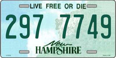 NH license plate 2977749
