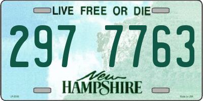 NH license plate 2977763