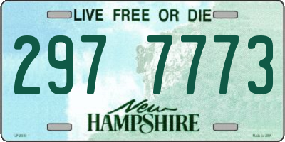 NH license plate 2977773