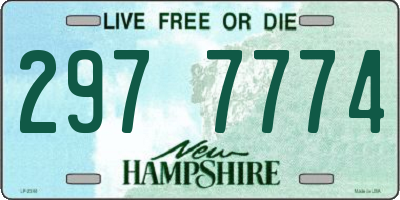 NH license plate 2977774