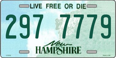NH license plate 2977779