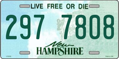 NH license plate 2977808